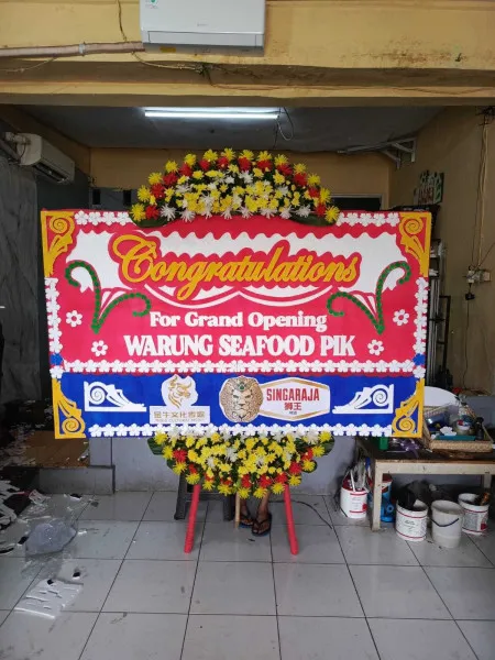 Papan Bunga Ucapan Selamat Grantung Bayan